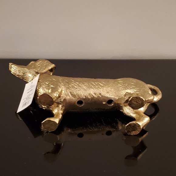 Gold Metal Dachshund Dog Menorah Candle Holder - Threshold by Target - New - Picture 5 of 6
